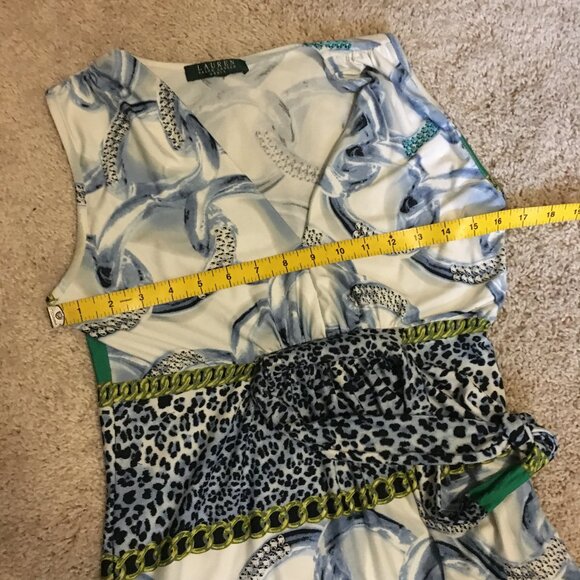 Lauren Ralph Lauren Leopards Diamond Rings and Gold Chain High Waist Max… - Picture 13 of 16